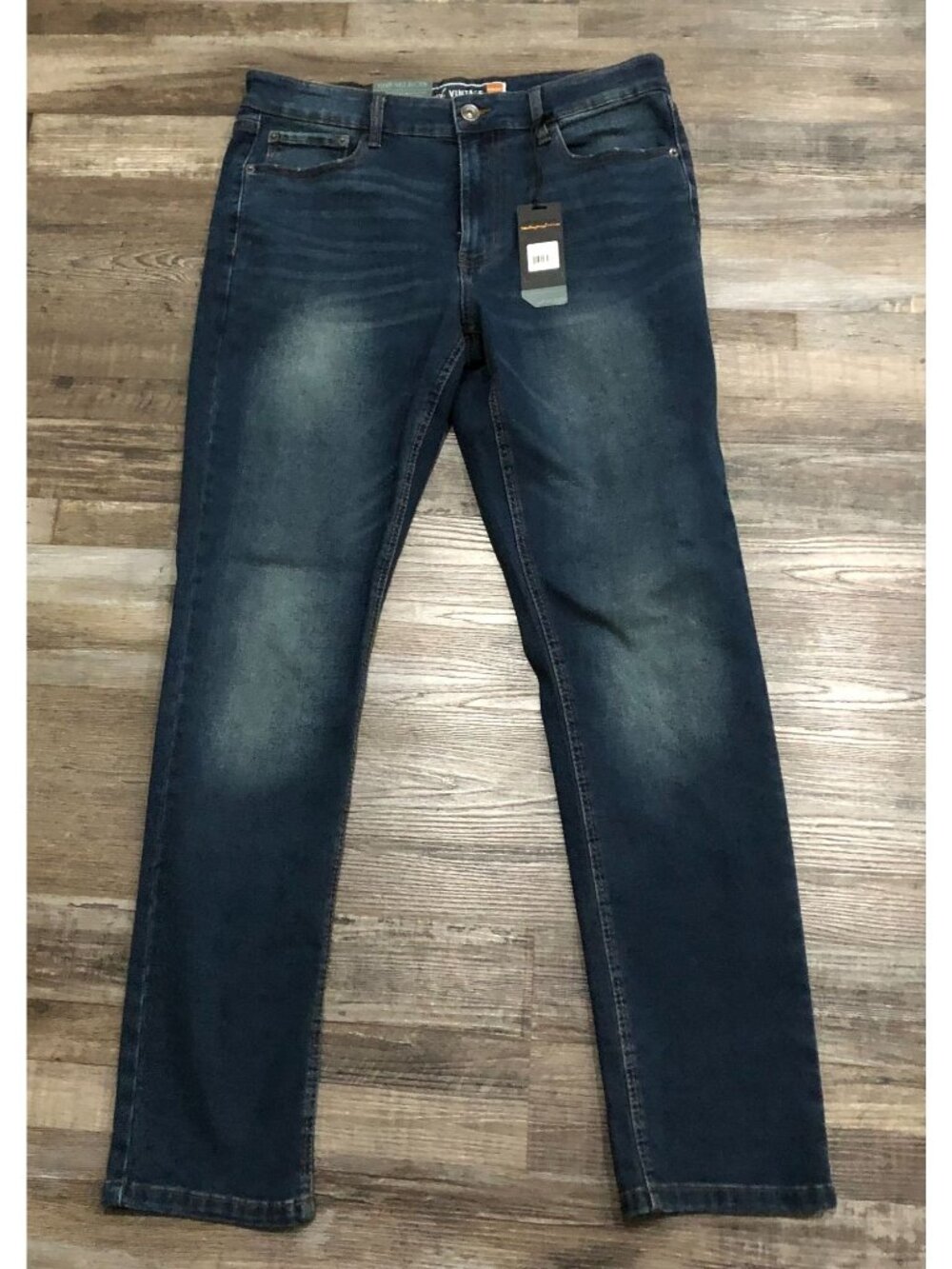 Weatherproof Vintage Mens 34x32 Cyclone Slim Fit Dark Wash Jeans New $98 Tags